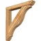 Ekena Millwork Funston Slat Rough Sawn Bracket w/ Offset Brace, Western Red Cedar, 6"W x 40"D x 40"H BKT0604X40X40FST06RWR - alternate 1